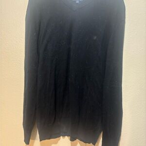 GAP Men's V-Neck Black Sweater